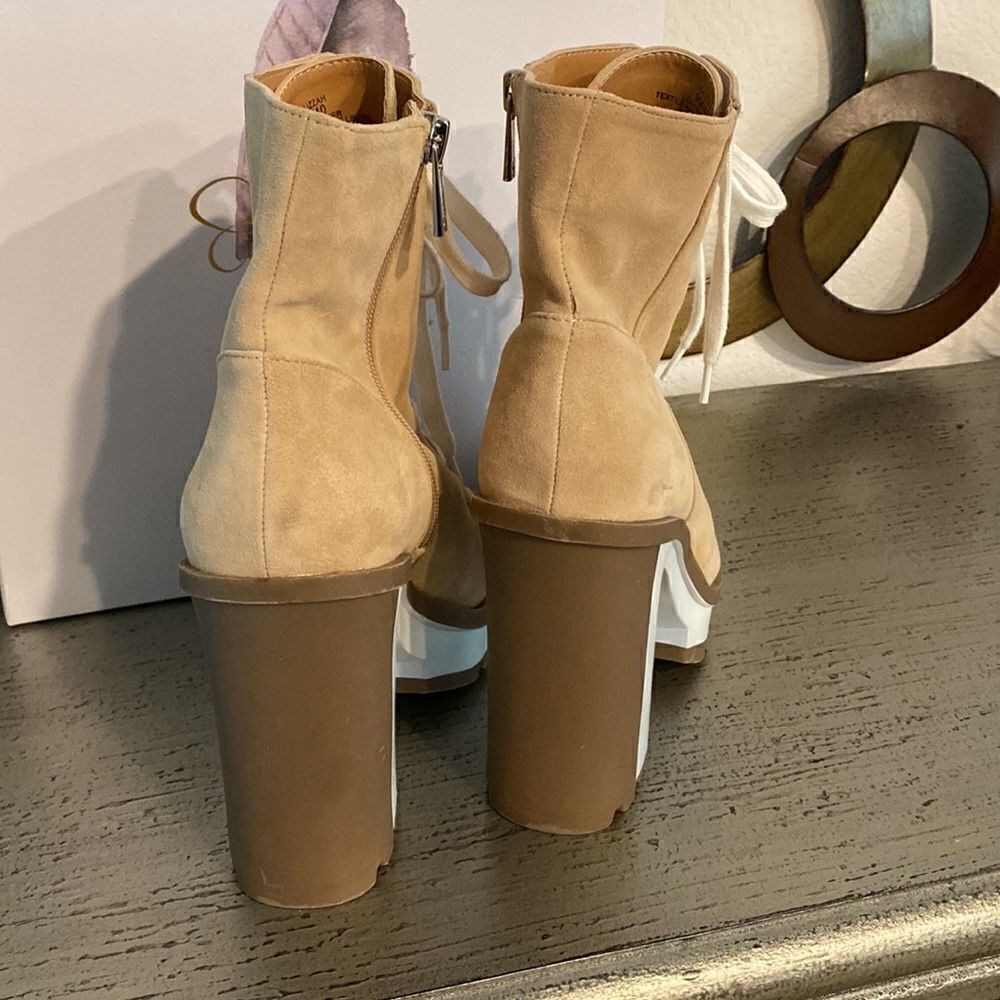 Jessica Simpson Genuine Suede Lizzah Booties New - Picture 8 of 9